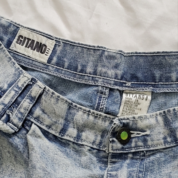 VTG Gitano Baggy Acid Wash Jeans - Picture 7 of 8